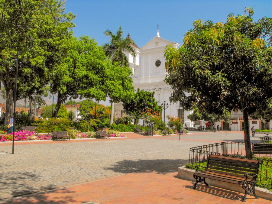 Parque pricipal Santa Fe de Antioquia