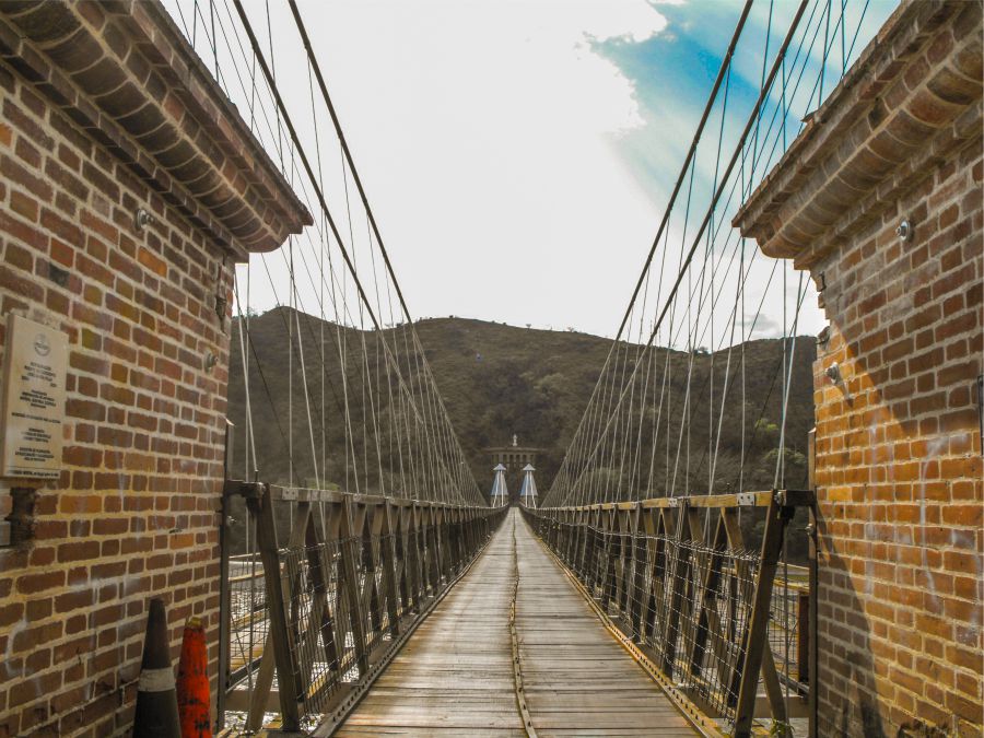 Puente colgante de occidente en Santa Fe de Antioquia